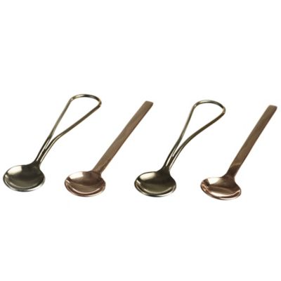 Just Slate 4 Gold and Copper Spoons
