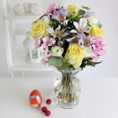 Easter Roses Gift Bouquet with Free Express Delivery | Lakeland
