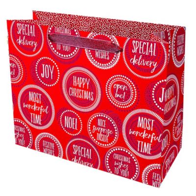 Christmas Jazz Red Large Gift Bag image(1)
