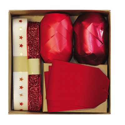 Deluxe Glitz Giftwrapping Box Red image(1)