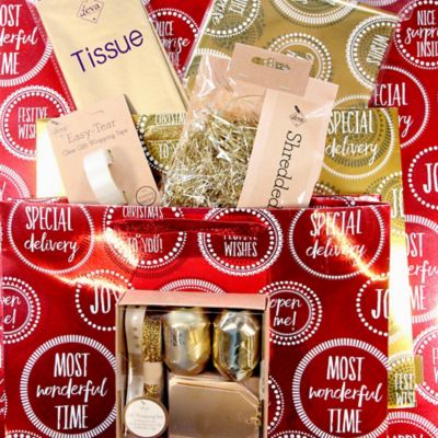 Jazz Red & Gold Gift Wrap Pack image(2)