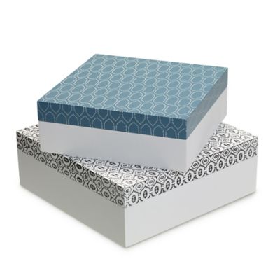 grey decorative storage boxes