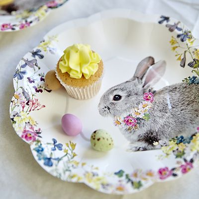 12 Truly Bunny Paper Plates image(3)