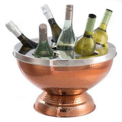 6 Bottle Copper Wine and Champagne Cooler