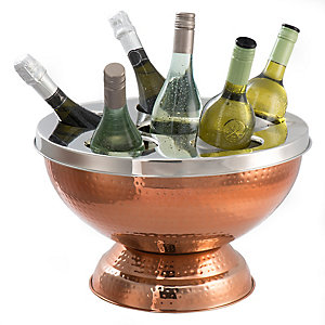 6 Bottle Copper Wine and Champagne Cooler
