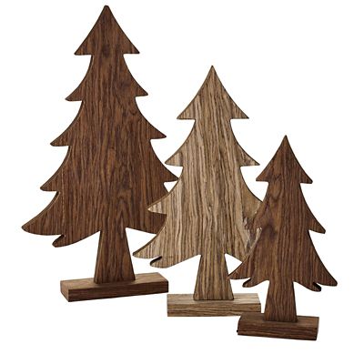 Wooden Christmas Tree Trio | Lakeland