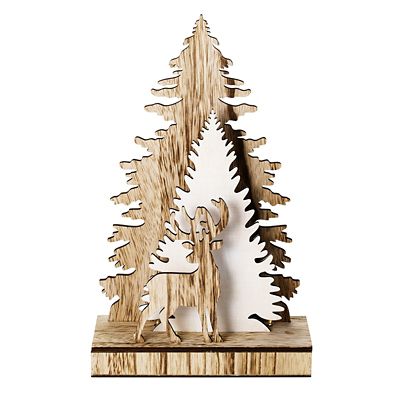 LED Wooden Winter Scene Christmas Decoration image(1)