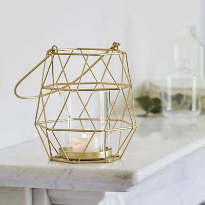 Gold Geo Lantern Christmas Decoration image(2)