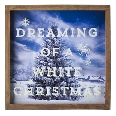 LED Framed Winter Scene Christmas Decoration image(1)