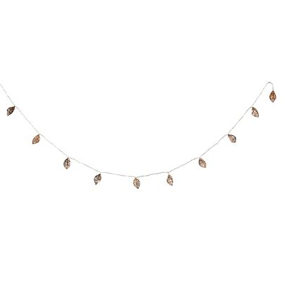LED Copper Leaf String Garland Christmas Decoration image(1)