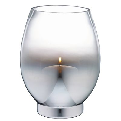 Mirrored Glass Hurricane Lantern Candle Holder image(1)
