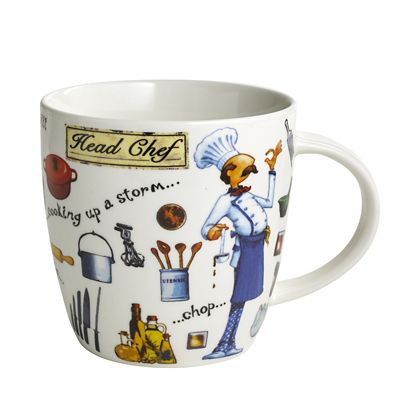 Head Chef Illustrated Mug 400ml image(1)