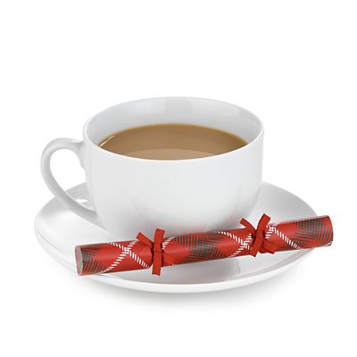 Santa Saucer Mini Christmas Crackers  - Pack of 8 image(1)