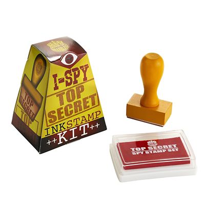 I Spy Top Secret Stamp Ink Pad Set Lakeland