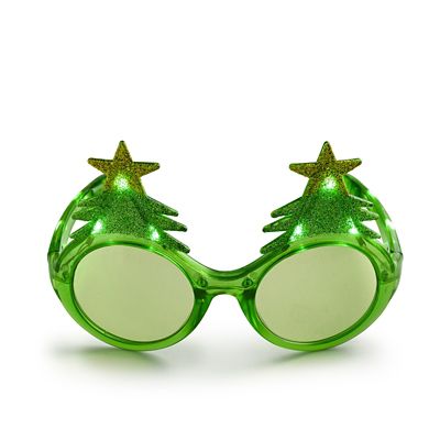 LED Christmas Tree Light-Up Novelty Funglasses image(2)