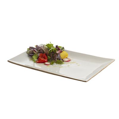 Naturals Rectangular Ceramic Serving Platter - Cream Speckle image(3)