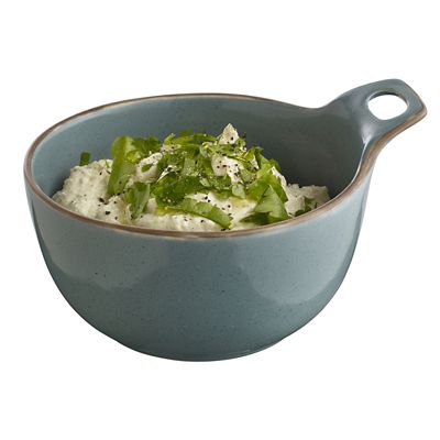 Naturals 3 Ceramic Dip Serving Dishes - Cream Taupe and Blue image(5)