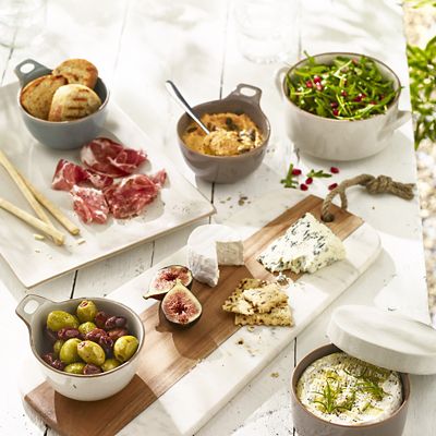 Naturals Long Marble Acacia Serve Board image(6)