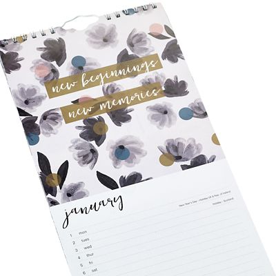 Caroline Gardner Rose Tinted Slim Calendar 2018 image(3)
