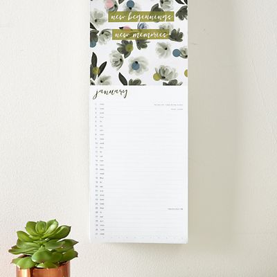 Caroline Gardner Rose Tinted Slim Calendar 2018 image(5)