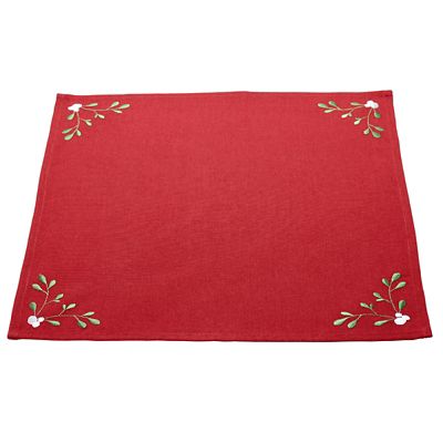 Festive Mistletoe Napkins Pack of 4 image(2)