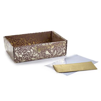 Metallic Robin and Holly Make Your Own Hamper Box image(1)