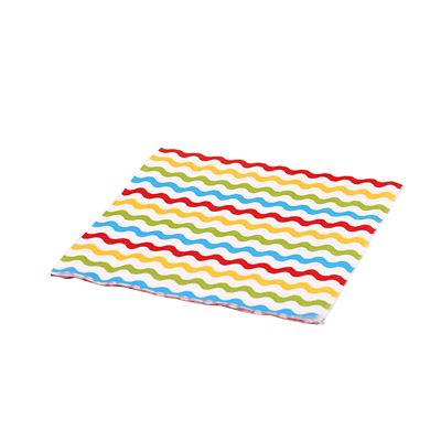 Carnival Partyware Multi Waves Paper Napkins – Pack of 20 image(1)