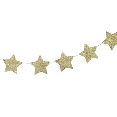 Rose Gold Wooden Star Bunting image(1)