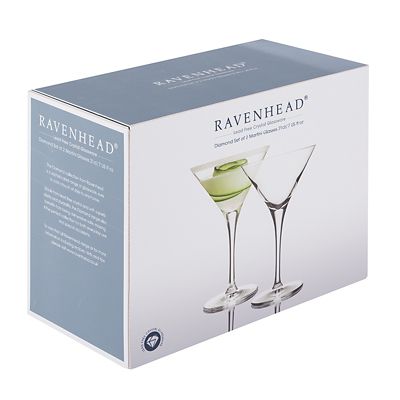 Ravenhead Diamond Crystal Martini Glasses - Set of 2 image(4)