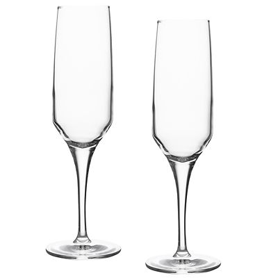 Ravenhead Diamond Crystal Flute Glasses x2 Lakeland