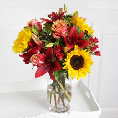 Sunflower Sunset Bouquet with Free Express Delivery | Lakeland