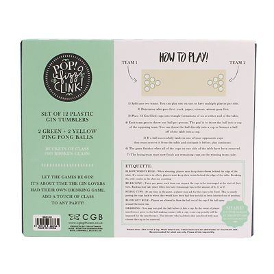 Let the Games Be-Gin Gin Pong Drinking Game image(2)