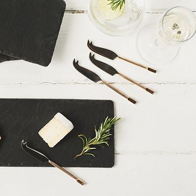 Just Slate Mini Copper Cheese Knives Set of 4 - (Image 2)
