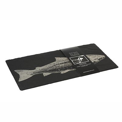 Just Slate Long Etched Slate Salmon Cheese Board 