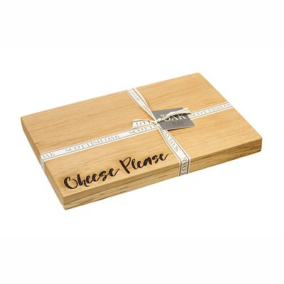 Just Slate Scottish Oak Etched Cheese Please Serving Board 