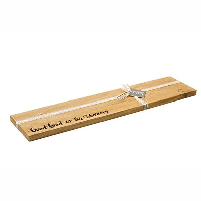 Just Slate Scottish Oak Etched Good Food is for Sharing Serving Platter
