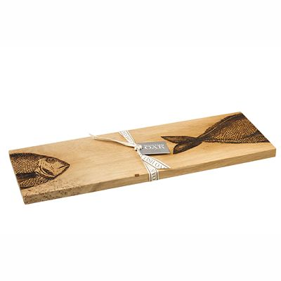 Just Slate Scottish Oak Etched Fish Serving Platter
