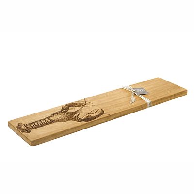 Just Slate Long Scottish Oak Etched Lobster Serving Platter