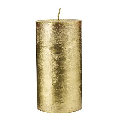 SPAAS Rustik Gold Pillar Candle