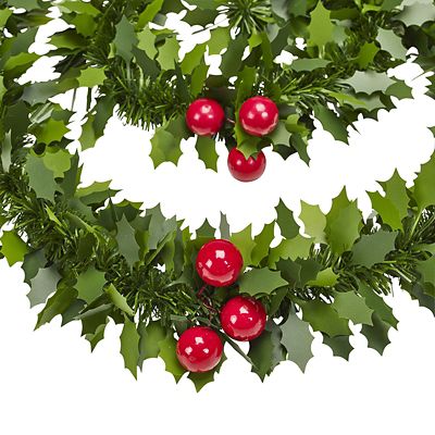 Decorative Holly Christmas Garland 2m image(2)