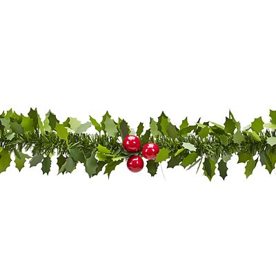 Decorative Holly Christmas Garland 2m image(3)