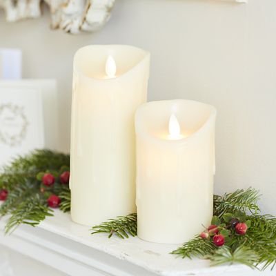 Dancing Flame LED Battery Powered Candle 18cm  image(2)