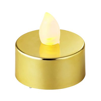 Gold Flickering LED Tealights - Pack of 4 image(3)