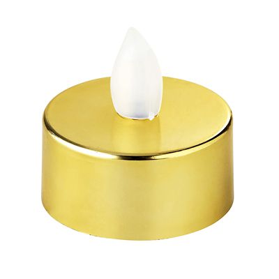 Gold Flickering LED Tealights - Pack of 4 image(4)
