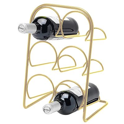 Hahn Pisa 6-Bottle Wine Rack - Gold
