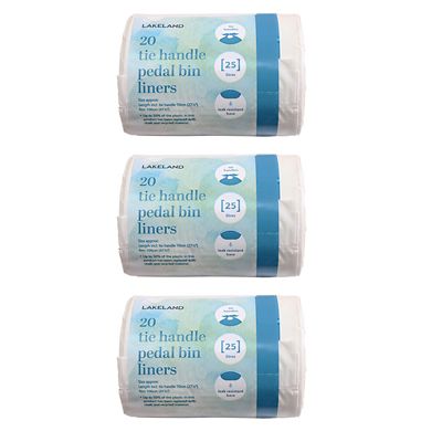 Pedal bin liners x 3 Lakeland