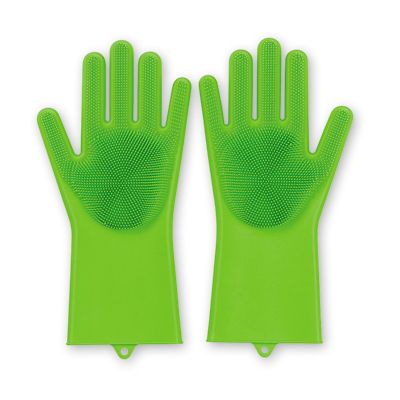 Silicone washing up gloves on sale