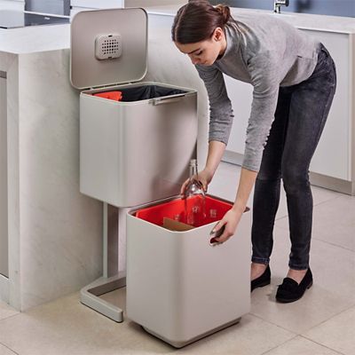 Joseph Joseph Totem Max Waste Recycling Unit - Stone 60L image(3)