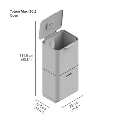 Joseph Joseph Totem Max Waste Recycling Unit - Graphite 60L image(11)