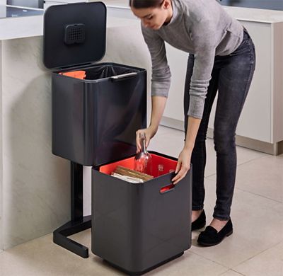 Joseph Joseph Totem Max Waste Recycling Unit - Graphite 60L image(2)